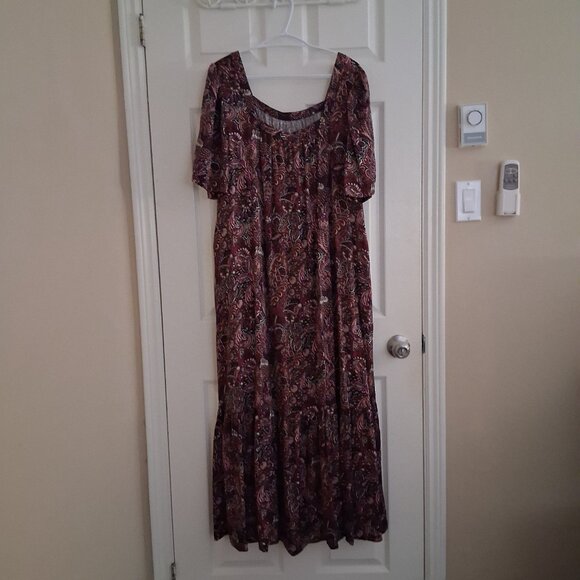 Maeve Purple Paisley Maxi Dress - Picture 3 of 12